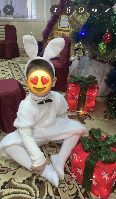 Новогодний костюм зайчика