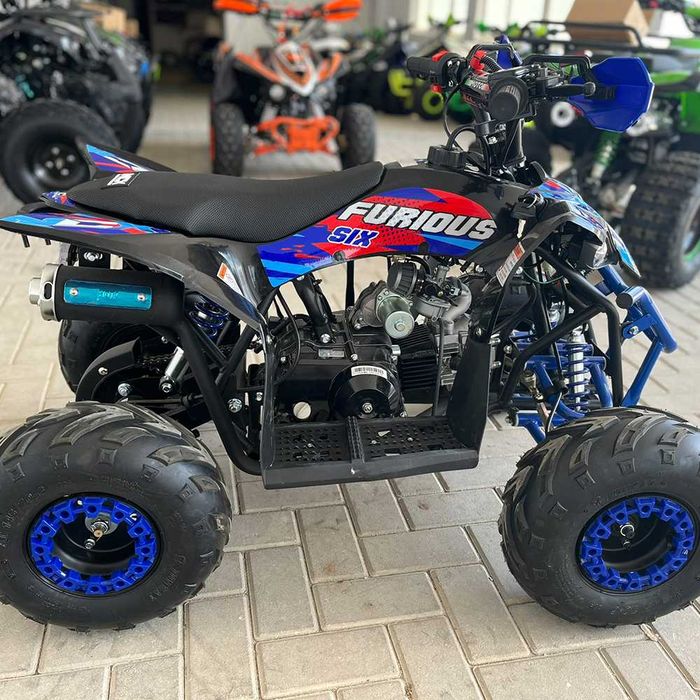 Atv 125cc NCX Furious Six Sport 6" 4T benzina negru/albastru