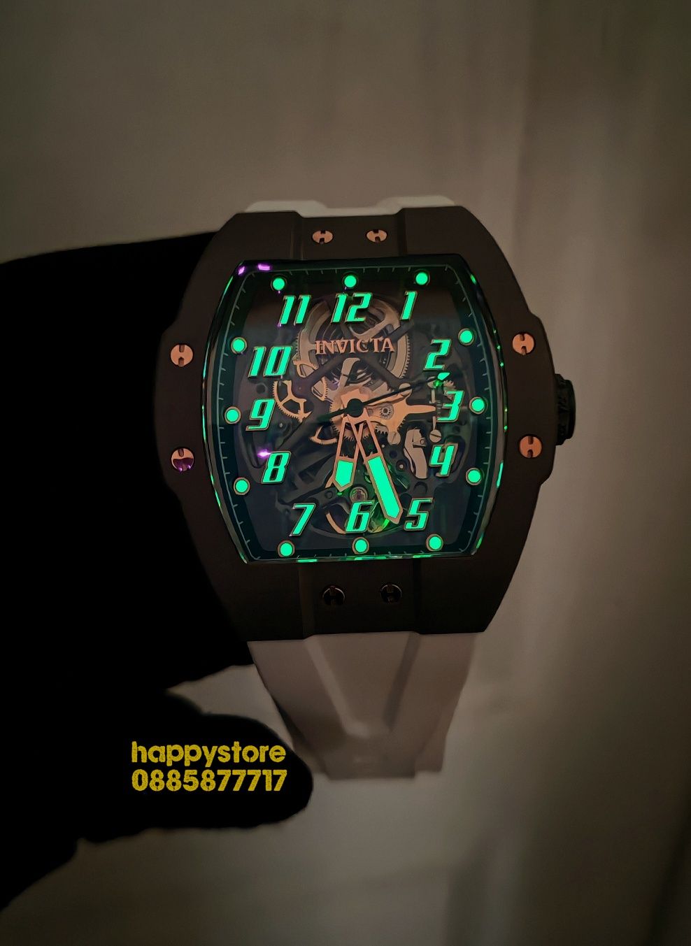 часовник INVICTA JM Correa automatic White Limited edition 47 mm- 59 m