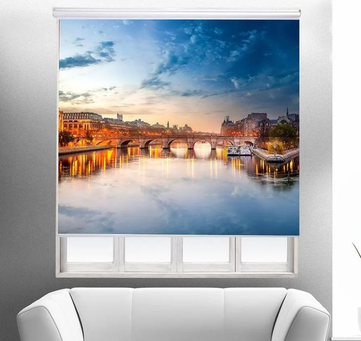 Set 2 jaluzele rulou, imagine Sena Paris
