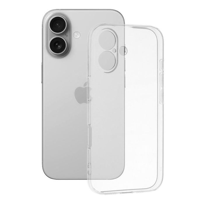 Techsuit clear silicone кейс за iphone 17 – прозрачен