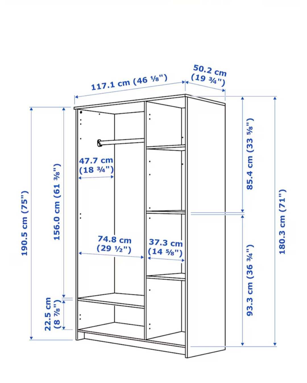 Șifonier alb IKEA