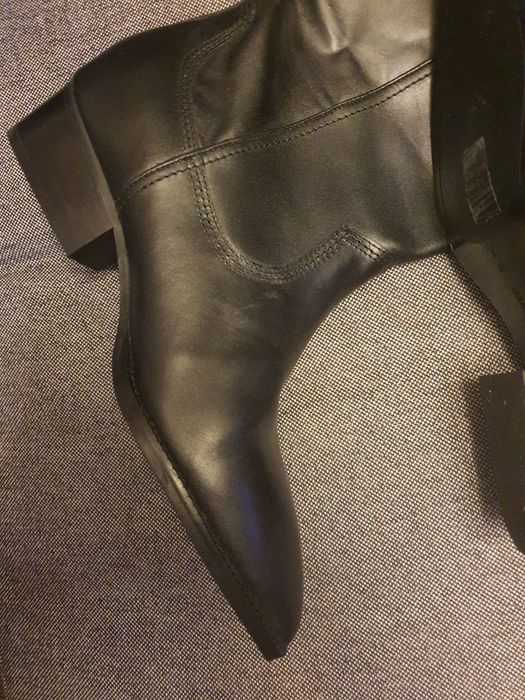 Cizme piele naturala, dama, negre, marimea 40, noi