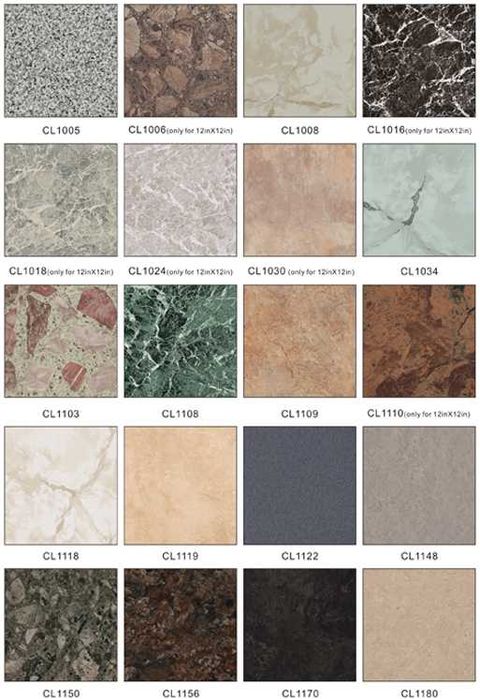 Плитка ПВХ для ванной комнаты.