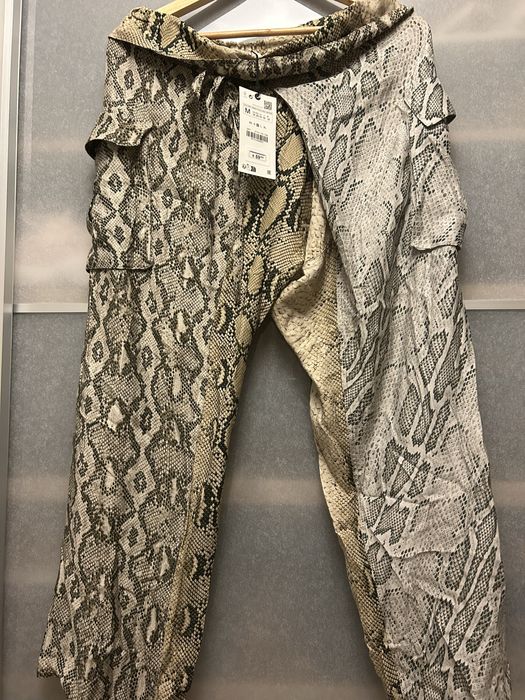 Pantaloni dama lungi tip şalvari viscoza ZARA