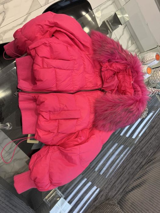 Зимно яке с естествен косъм