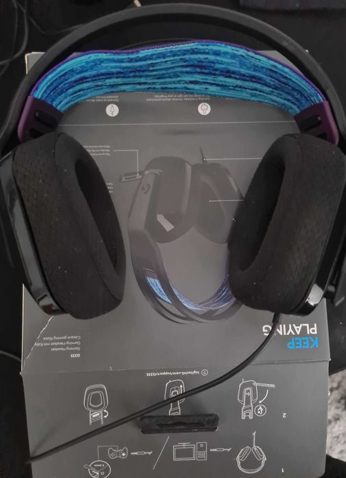 Casti Gaming LOGITECH G335, multiplatforma, 3.5mm, negru