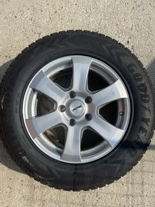Set jante aliaj R17 5x130 cu anvelope de iarna 255 60 R17
