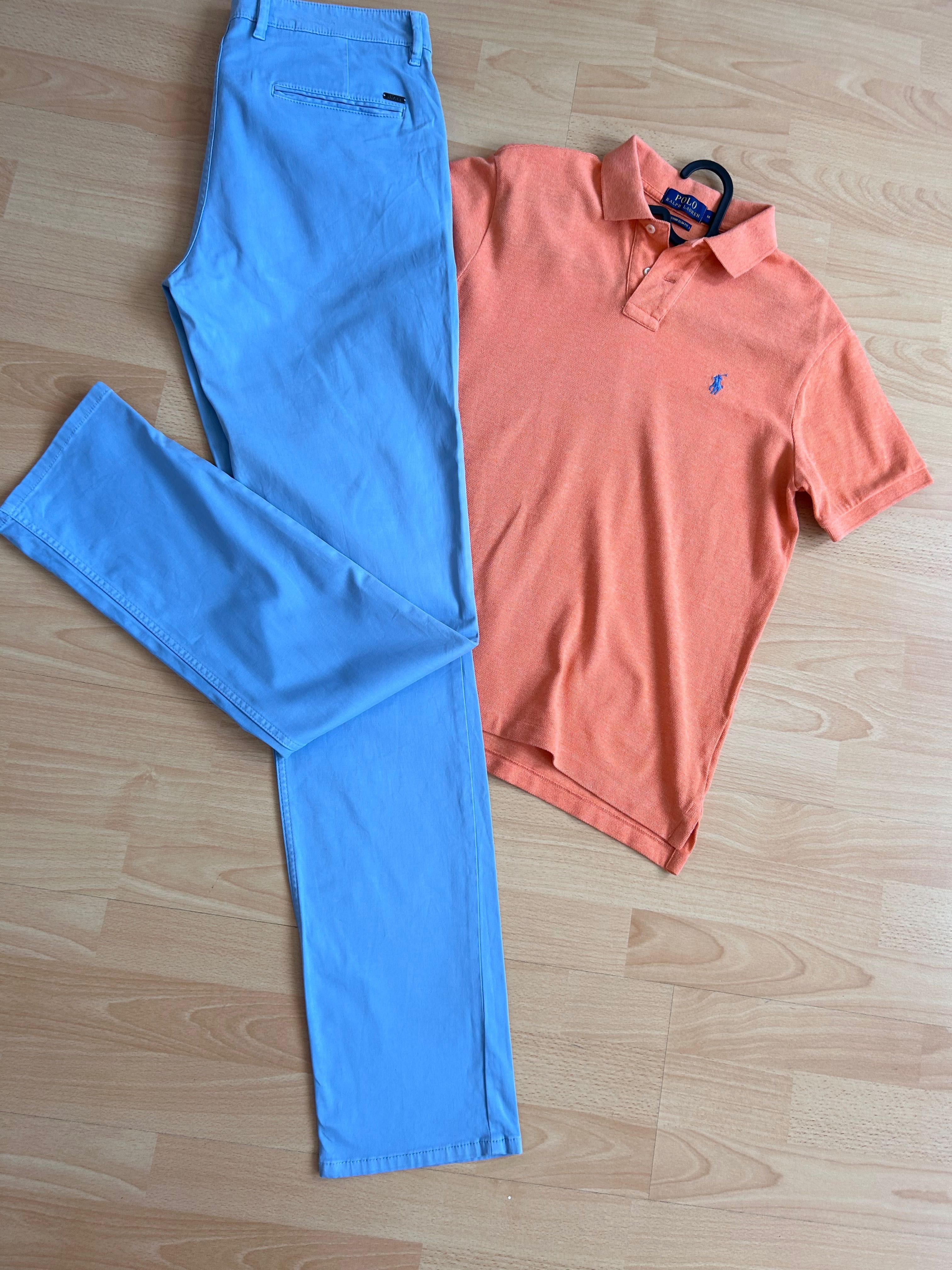 Hugo Boss спортно елегантен панталон  и тишърт Polo Ralph Lauren
