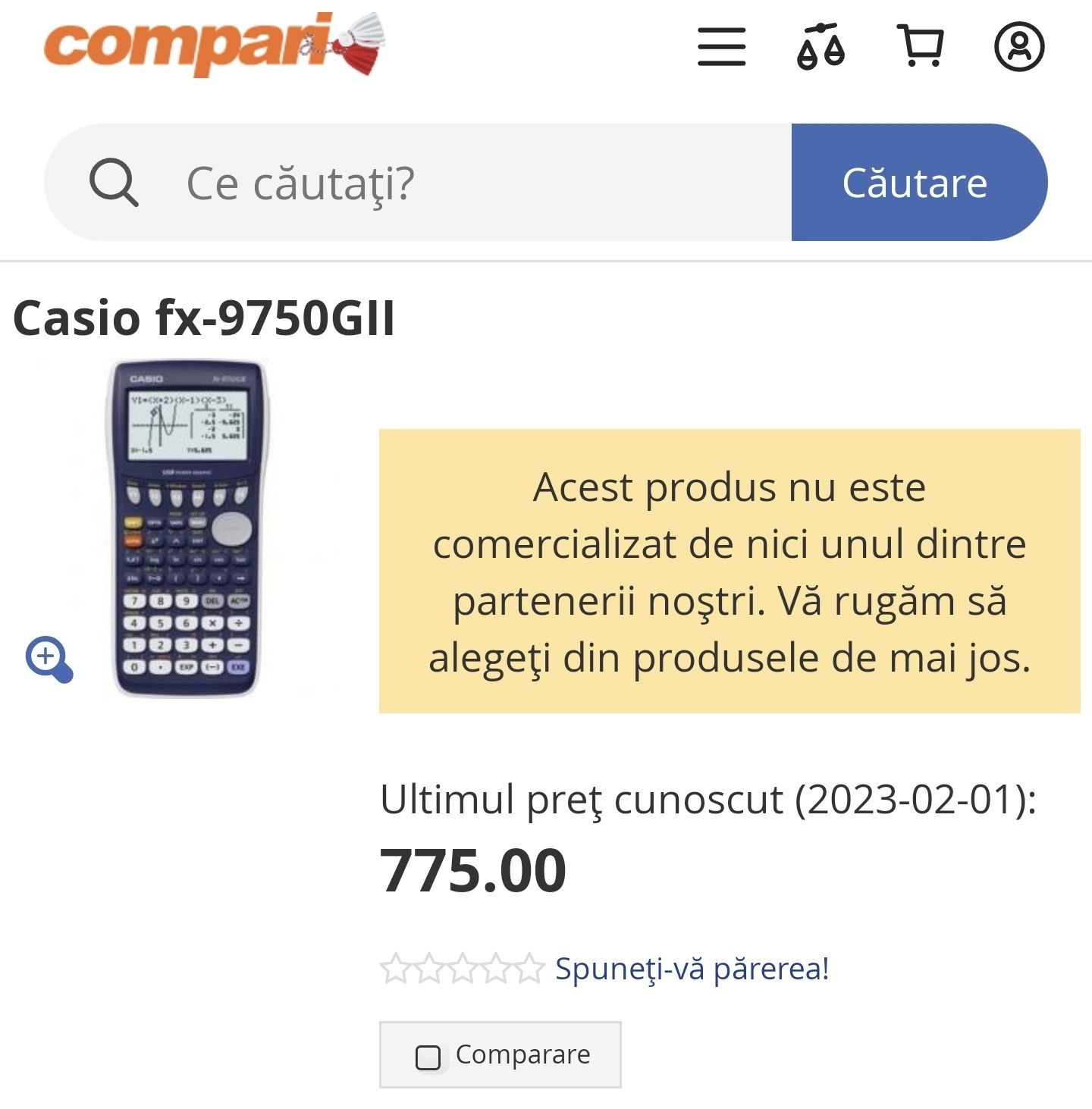 Calculator stiintific Casio fx-9750GII