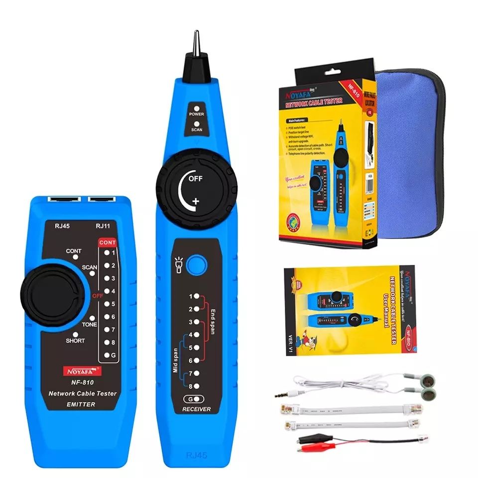 Многофункциональный сетевой тестер Noyafa NF-810, CCTV Tester