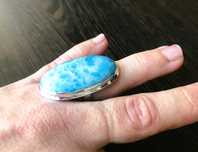 Inel Argint 925 cu Piatra Semipretioasa Larimar