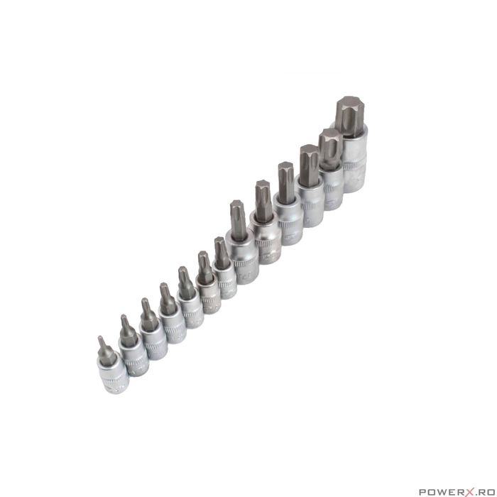 Trusa chei tubulare Torx T8 - T70, 13 piese, Satra