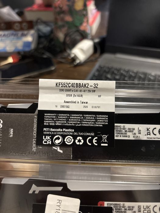 SIGILAT Kingston Fury RGB 32GB RAM DDR5 5200MHz CL40 Dual Channel