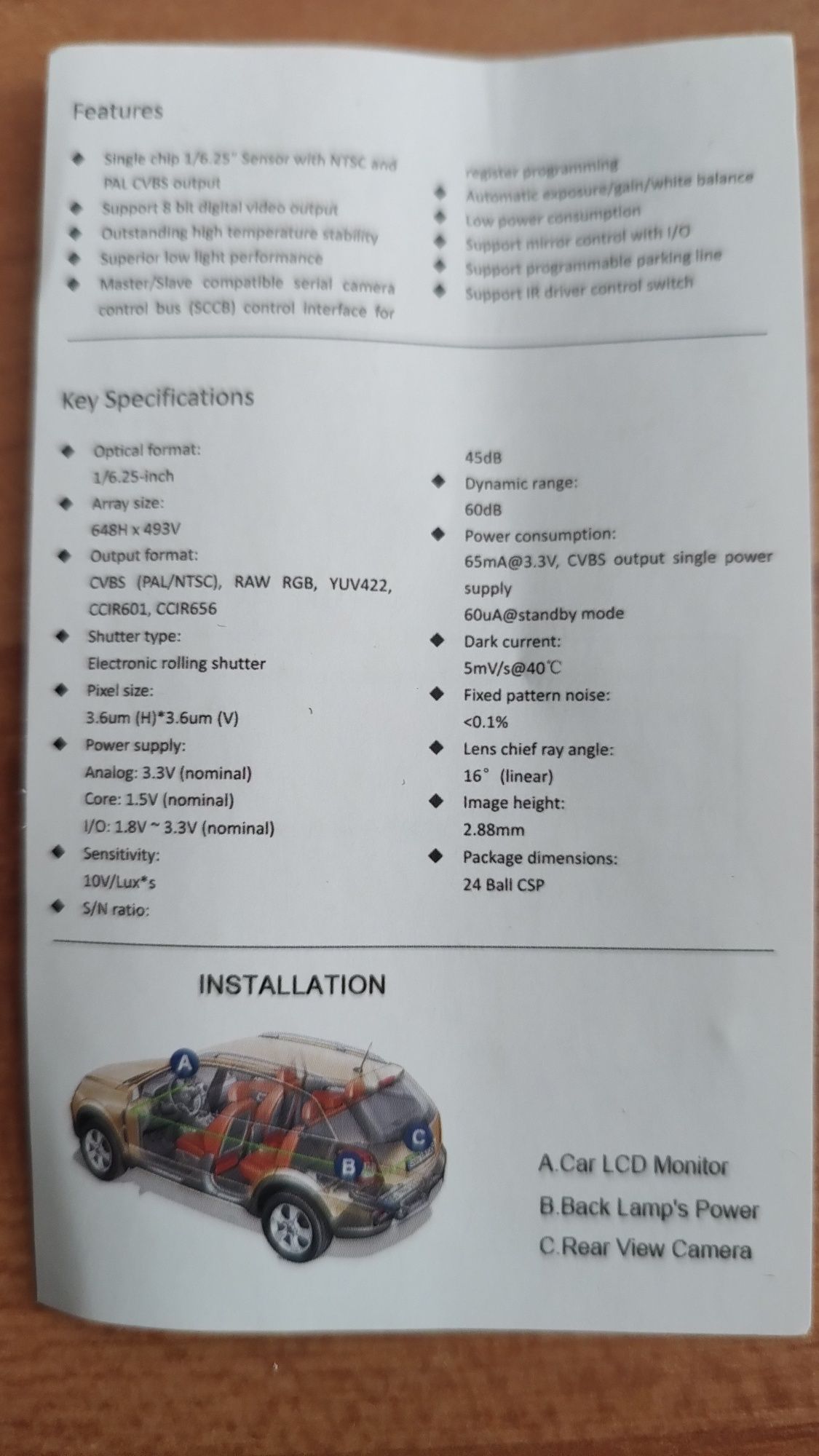 Camera reverse Fiat Ducato,Citroen Jumper, Peugeot 2014-