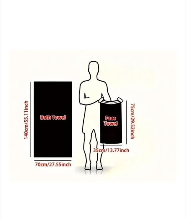 Set 2 Prosoape Corp si Fata, Absorbtie Rapida,