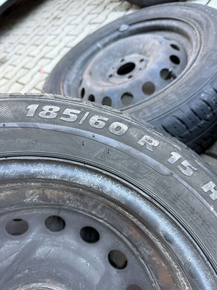 Комплект железни джанти с летни гуми 15 цола 4x98mm