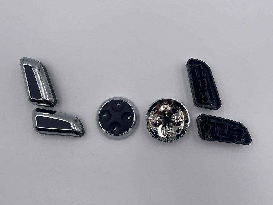 Set butoane reglaj scaun electric cromate compatibil VW Skoda Seat