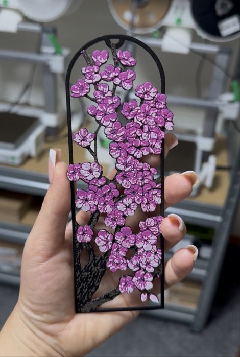 3D Книгоразделител– Цъфтящо клонче от сакура