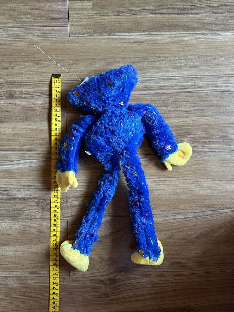 Jucarie de plus Huggy Wuggy, roz, albastra, 40 cm, NOUA