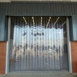 Lamele din PVC transparent pentru perdele industriale, 200 x 2mm x 50m