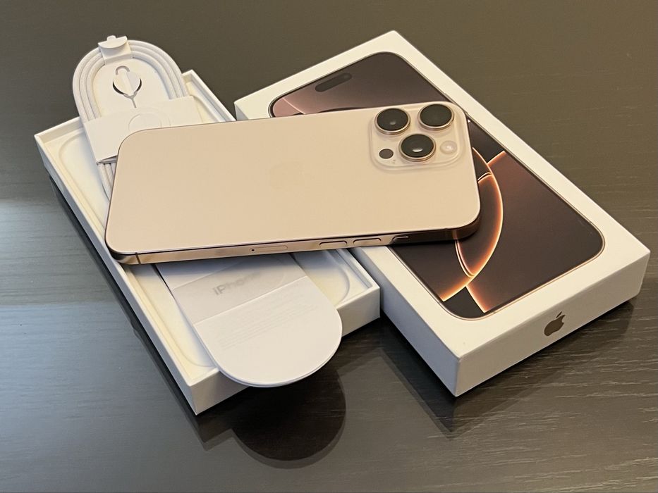 iPhone 16 PRO 128GB 5G CA NOU ! Desert Titanium Gold Auriu Natural 15