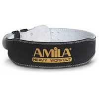Кожен Колан за Вдигане на Тежести Amila Weightlifting Black - M L XL