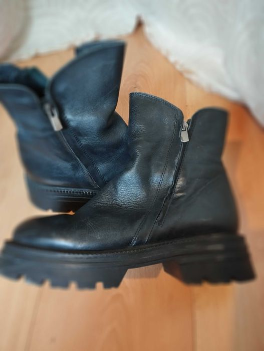 Сапоги кожа мех натуральный 39