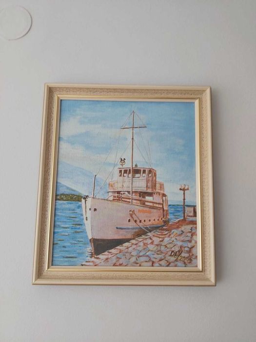 Картина Кораб в Охридското езеро