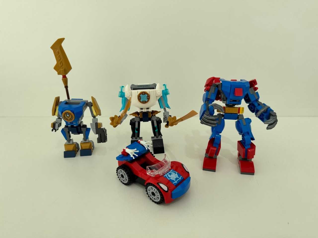 Lego Ninjago, Spider Man, робот и кола