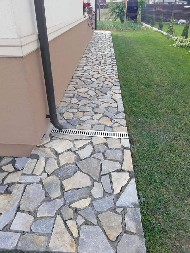 Piatra naturala de munte de Grecia 100%.  Lucrez în toată Țara