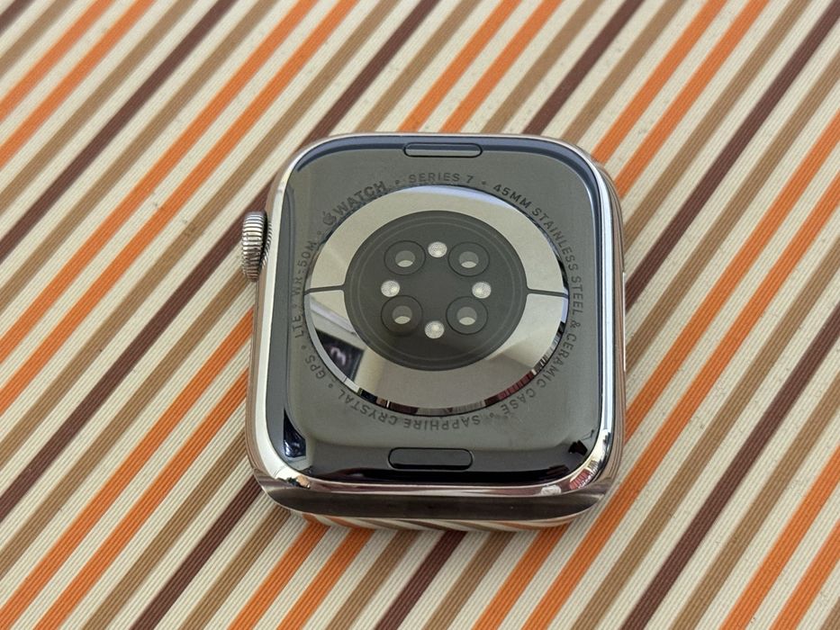 Apple Watch Series 7 GPS Cellular 45mm Silver Stainless Steel