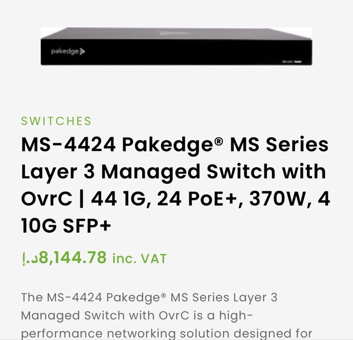 Switch MS-4424 Pakedge