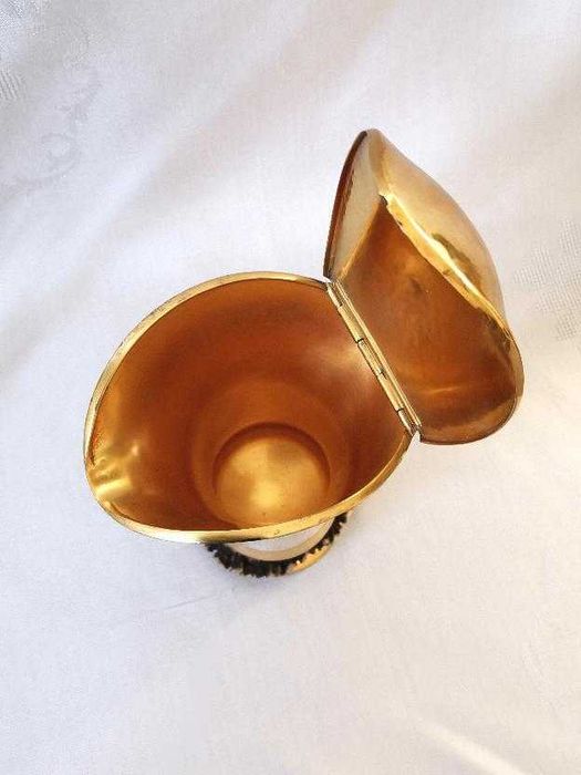 Cana vanatoreasca aurita din argint masiv 925 din anii 1920