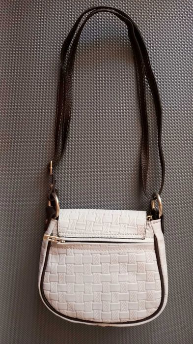 Poșetă damă mică din piele naturală, nouă, made in Italy