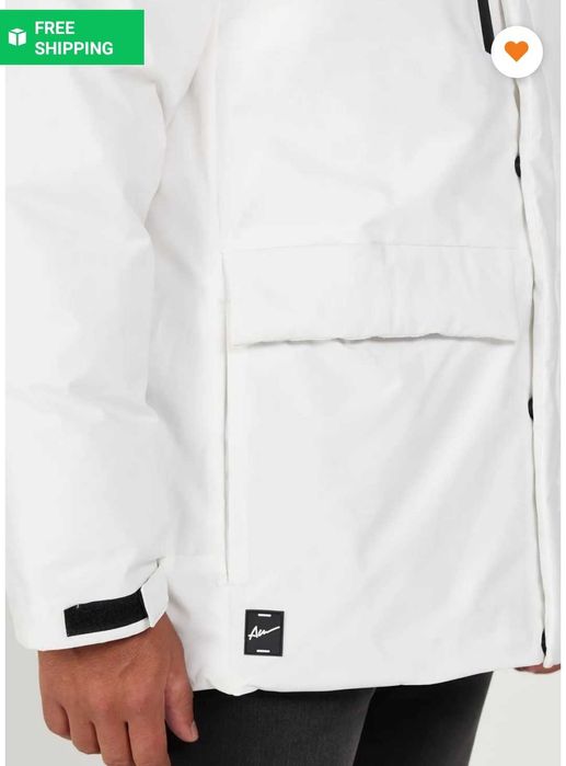 Geaca de iarna alba marimea S noua