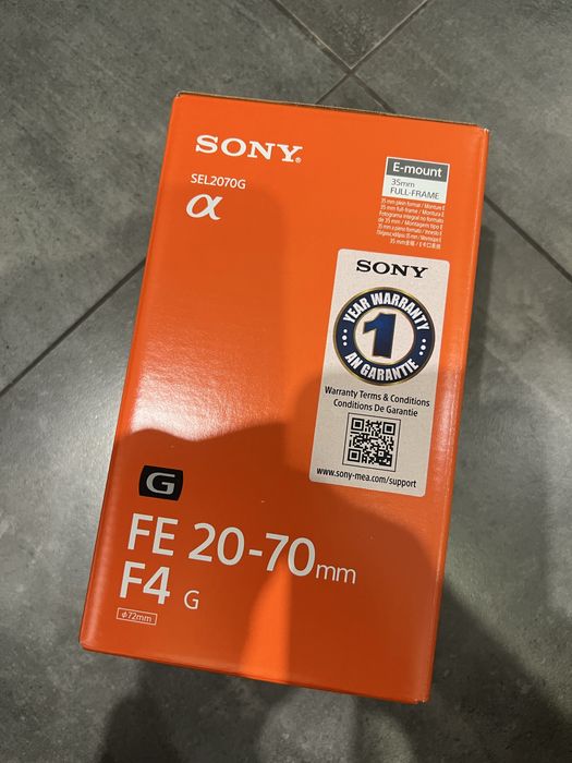 Объектив Sony FE 20-70mm f/4 G, новый