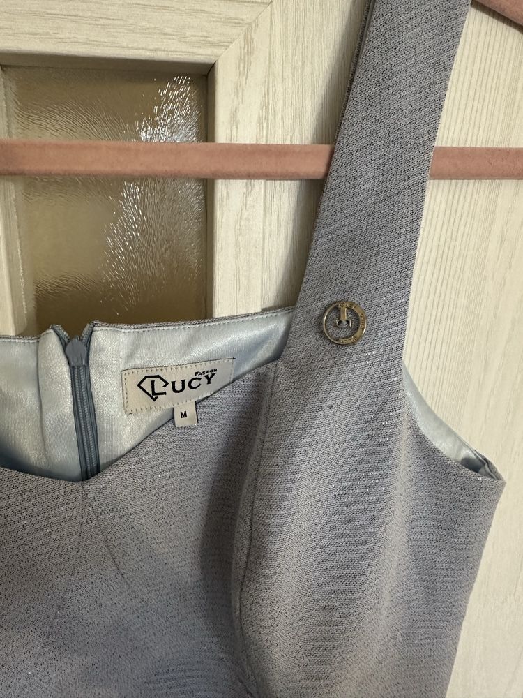 Дамска синя рокля Lucy fashion