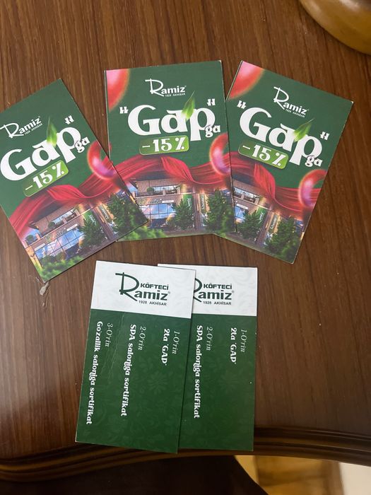 Скидка - чегирма билетлар. Рамиз ресторанига