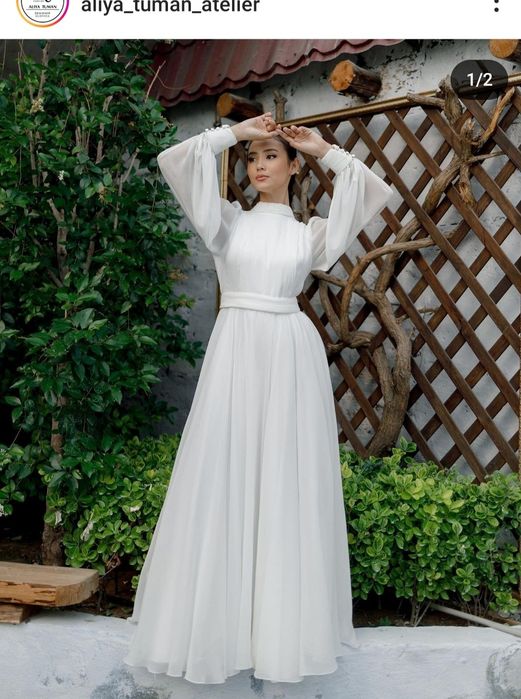 Платье на кыз узату от Алия Туман ателье. Aliya Tuman atelier. қыз ұза