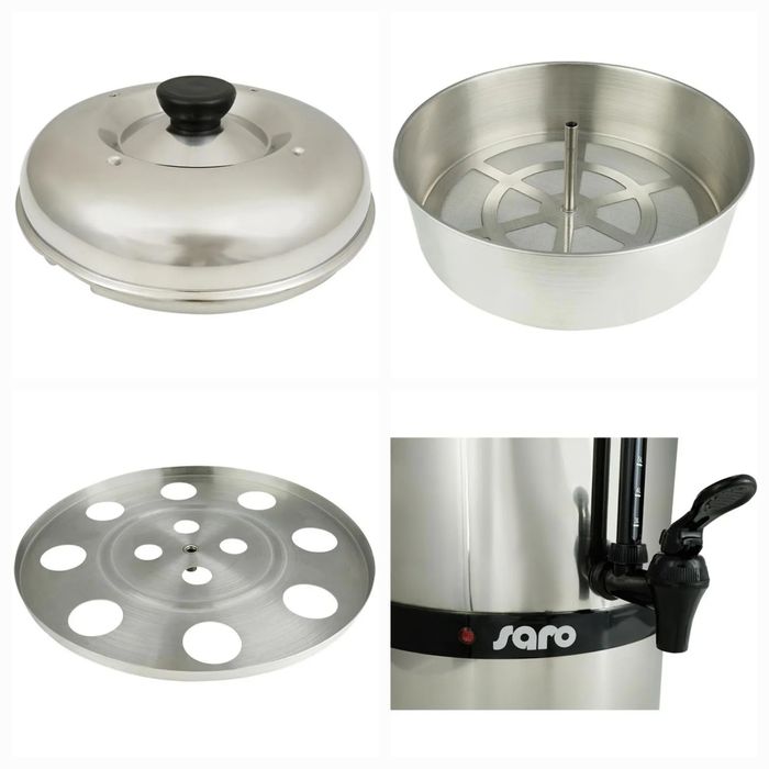 Кафе машина Saro Saromica 6010, до 70 чаши, 10 литра, сребриста