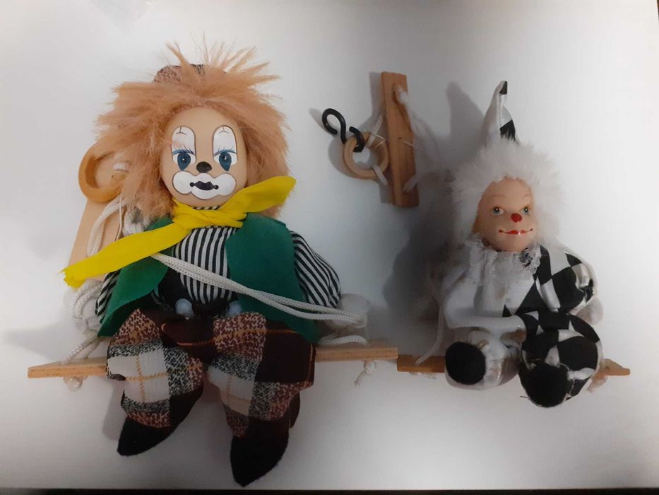 clovni cu cap de porțelan, papusi, cadou, vintage, copii, suvenir