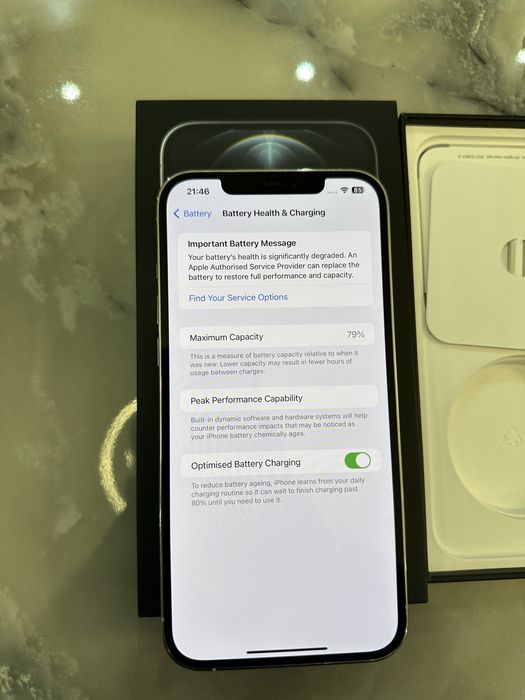 Iphone 12 pro max 128gb 79% Батерия