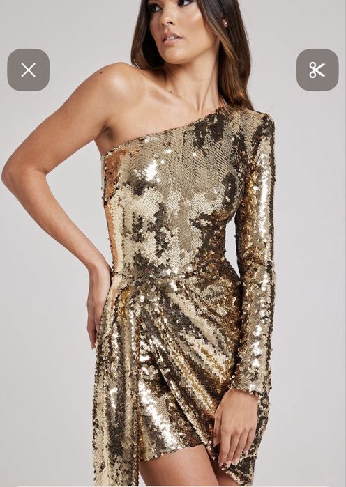 Платье женское с паетками
