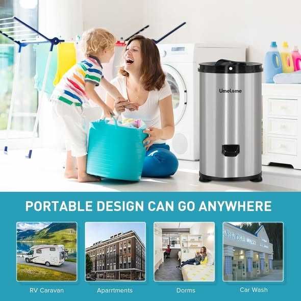 Uscător de rufe cu centrifugare 4 kg de la Umelome