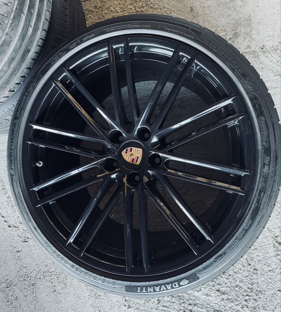 Jante Porsche Cayenne R22 Originale Coupe 9Y3 Black Anvelope de vara