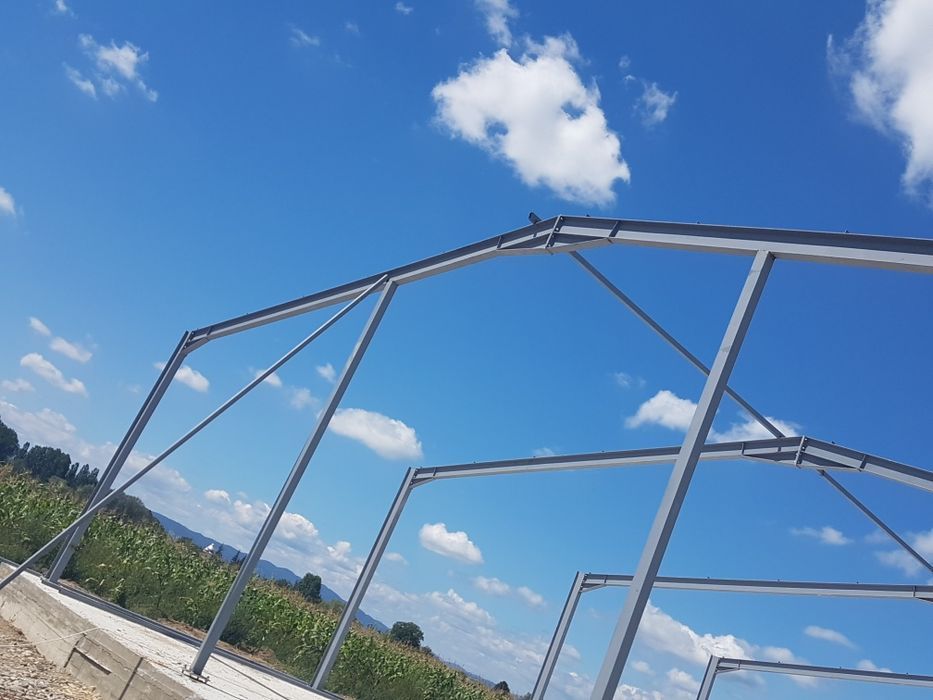 Vand hala metalica 12cu 21m cu stalpul de 4h din profile de 240