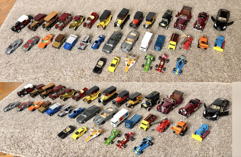 Лот от 35 метални колички matchbox majorette и др.