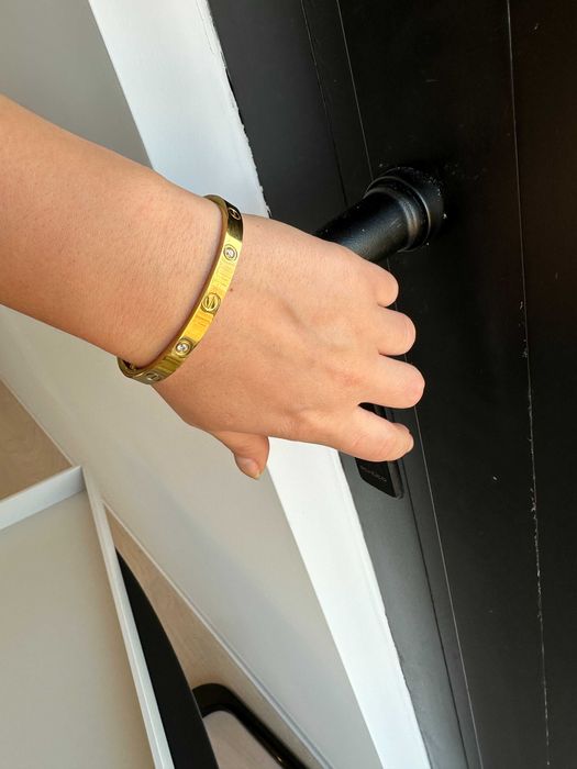 Bratara Love Cartier Gold cristale 16 dama