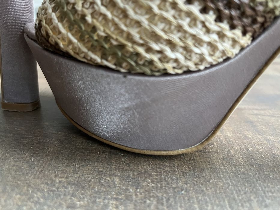 Saboti Vera Pelle Bugiarda Made in Italy, cu platforma